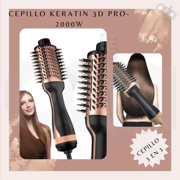 CEPILLO SECADOR KERATIN 3D PRO