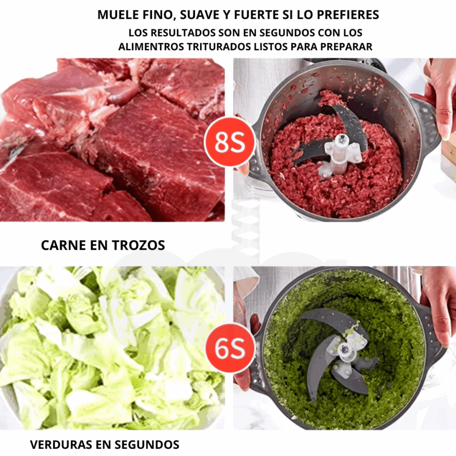Molino triturador y procesador de alimentos LUXA - Imagen 6
