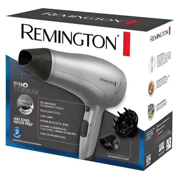 Secador Remington Pro Titanium Gris